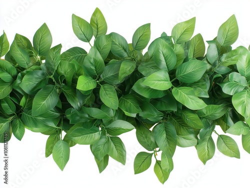 Lush Green Artificial Leaves for Decor and Design