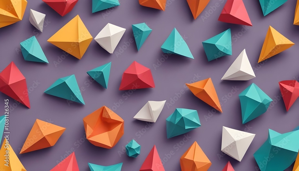 Composición de origami Composición de origami