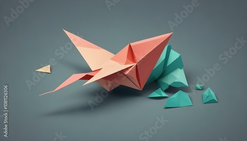 Composición de origami photo