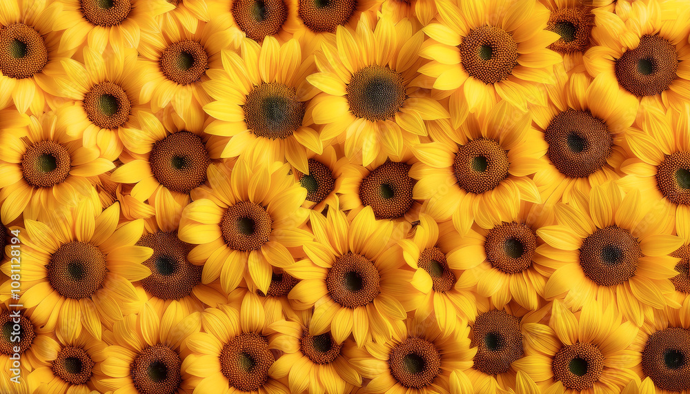 Fresh Sunflower flower pattern texture background Fresh Sunflower flower pattern texture background