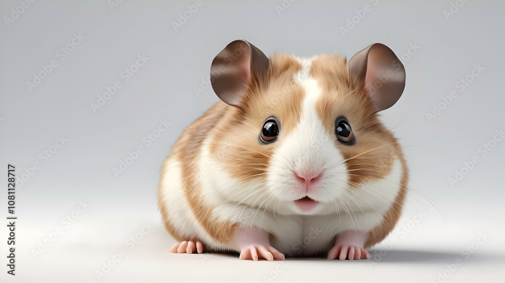 adorable hamster posing in a playful way on grey backdrop, suitable for animal-themed projects adorable hamster posing in a playful way on grey backdrop, suitable for animal-themed projects