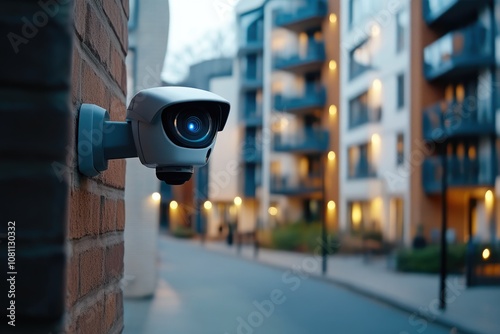 Surveillance footage of figure trespassing into secure location