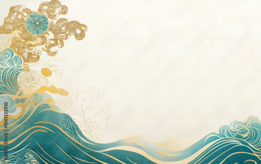 Traditional artistic background of China elements.
