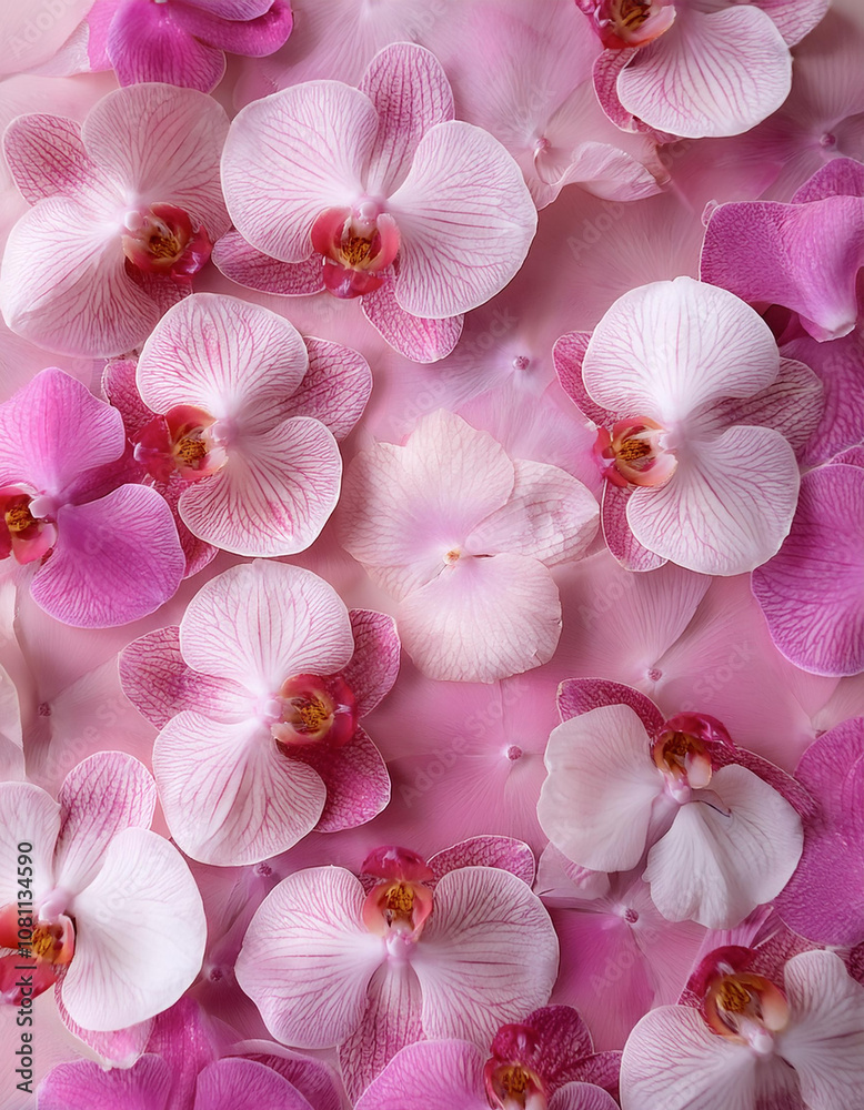 Fresh Orchid flower pattern texture background Fresh Orchid flower pattern texture background