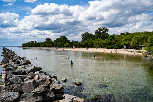 Photography View of the Centre Island Beach in the Toronto Islands.