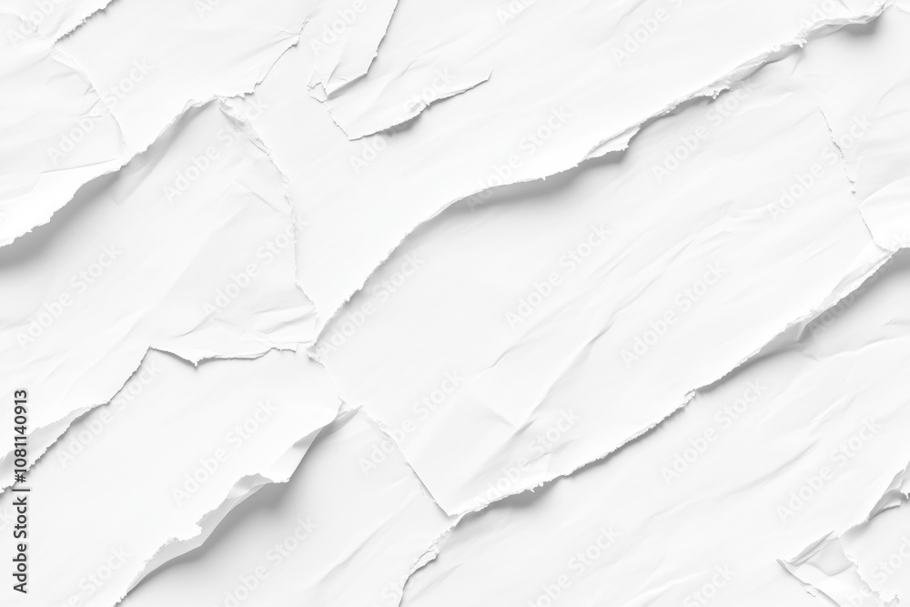 Textura de papel amassado em tons de branco, com padrão abstrato e delicado, estilo minimalista, criado por IA generativa. Textura de papel amassado em tons de branco, com padrão abstrato e delicado, estilo minimalista, criado por IA generativa.