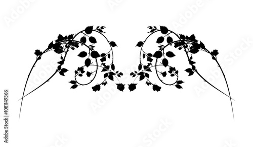 element roses weaving plants decoration new stock