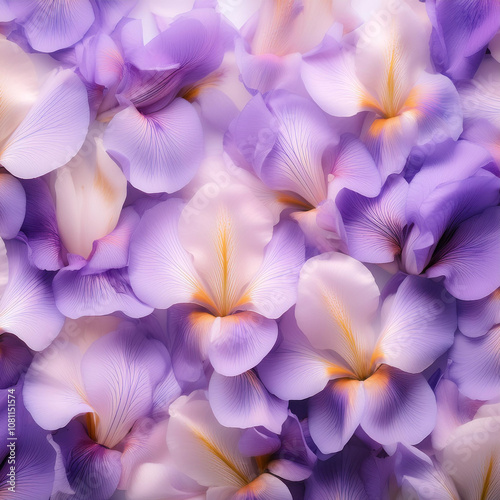 Fresh Iris flower pattern texture background