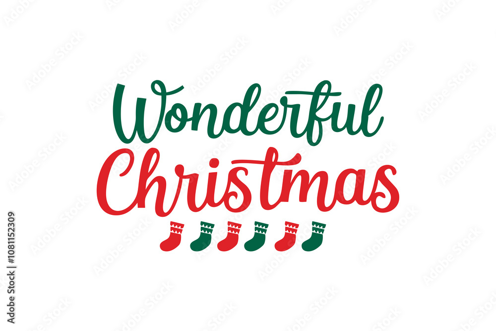 lettering Wonderful Christmas lettering Wonderful Christmas