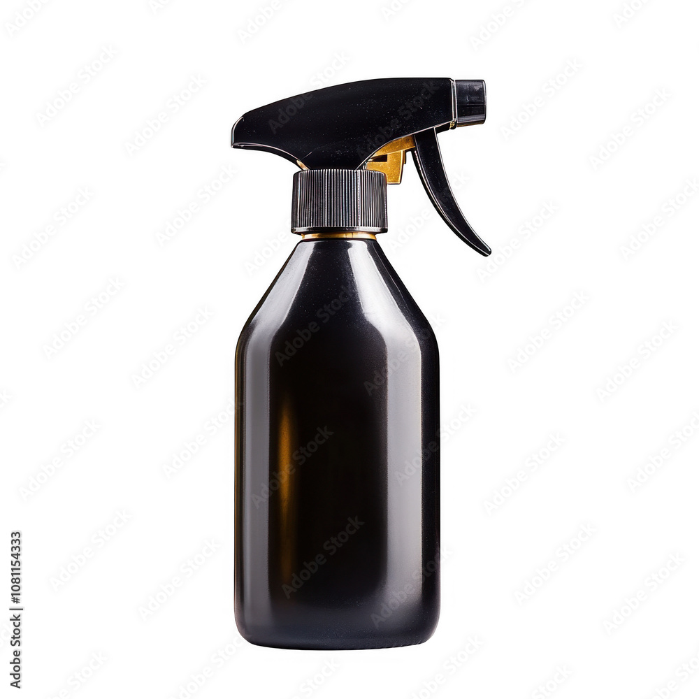 Black spray bottle Isolated On Transparent Background Black spray bottle Isolated On Transparent Background