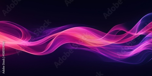 Wallpaper Mural Abstract Pink and Purple Smoke Waves. Torontodigital.ca
