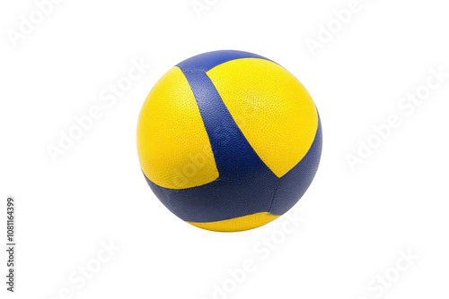 Blue And Yellow Volleyball Isolated On Transparent Background