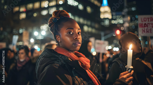 Wallpaper Mural "Stunning Images Capture Activists Demanding Justice For Victim Number 00276 in Powerful Protest" Torontodigital.ca