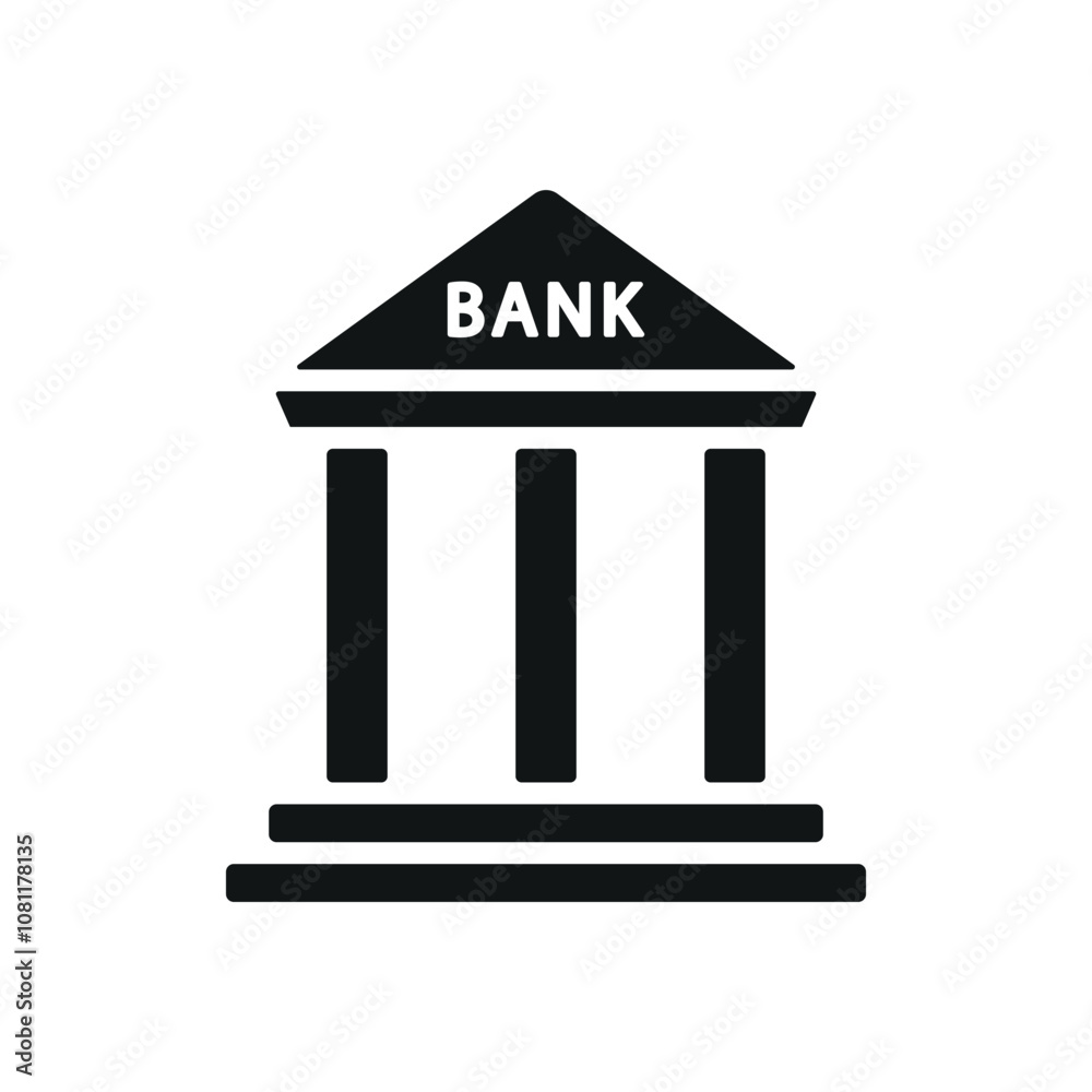 Bank building icon vector design templates simple and modern Bank building icon vector design templates simple and modern