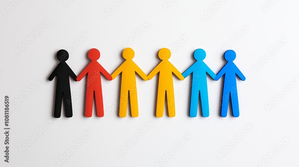 Connecting Humanity: Teamwork and Support Flat Design Illustration Connecting Humanity: Teamwork and Support Flat Design Illustration