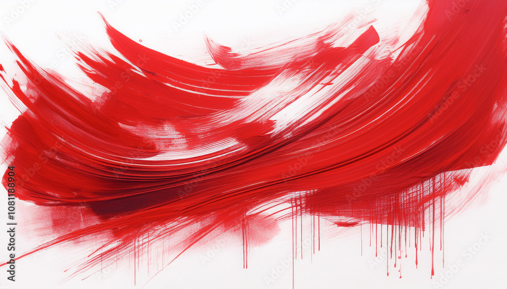 red ink paint strokes on white red ink paint strokes on white