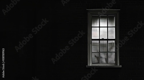 Window in the dark.