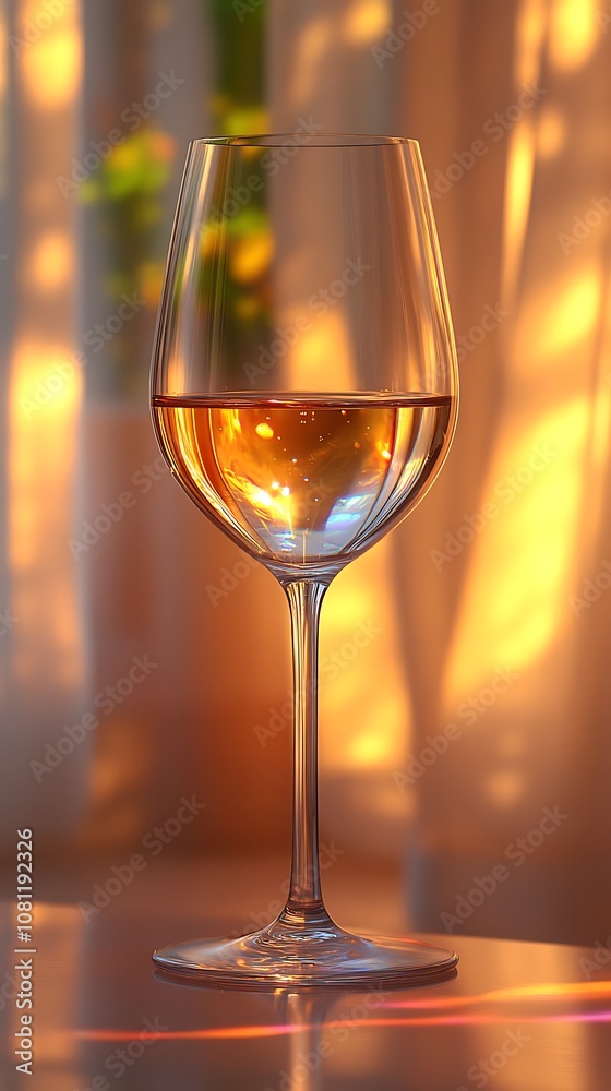 Amber liquid in wine glass reflecting beautiful lights in picture Amber liquid in wine glass reflecting beautiful lights in picture