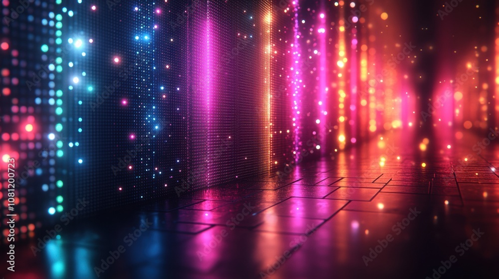 Neon Glow: Abstract, futuristic, and vibrant. This captivating image features a mesmerizing interplay of neon lights and reflections, creating an ethereal and dynamic atmosphere. Neon Glow: Abstract, futuristic, and vibrant. This captivating image features a mesmerizing interplay of neon lights and reflections, creating an ethereal and dynamic atmosphere.