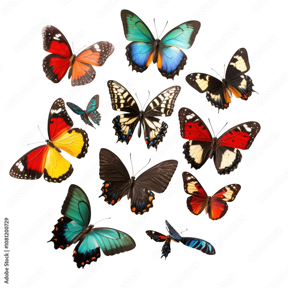 butterflies Isolated On Transparent Background butterflies Isolated On Transparent Background