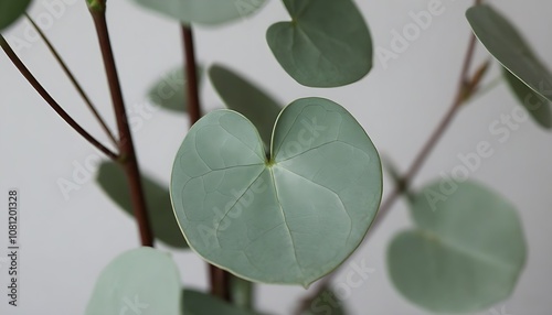 The beauty of intricate green leaf details and natural textures photo