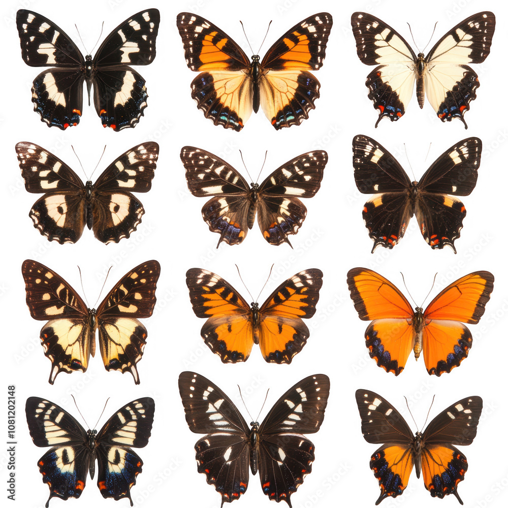butterflies Isolated On Transparent Background butterflies Isolated On Transparent Background