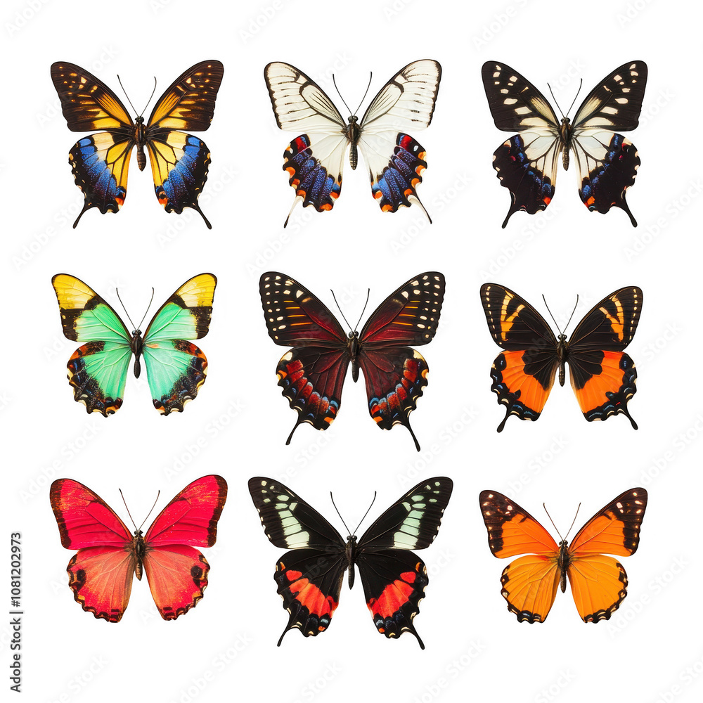 butterflies Isolated On Transparent Background butterflies Isolated On Transparent Background
