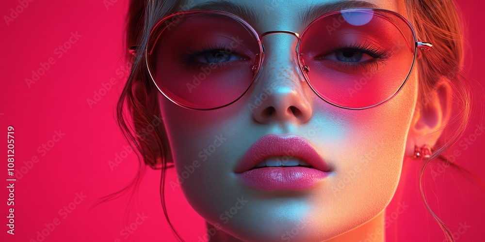 Pink Shades, Neon Glow Pink Shades, Neon Glow