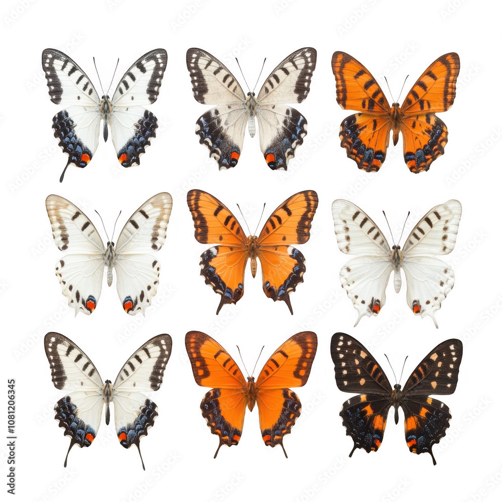 Fototapeta premium butterflies Isolated On Transparent Background