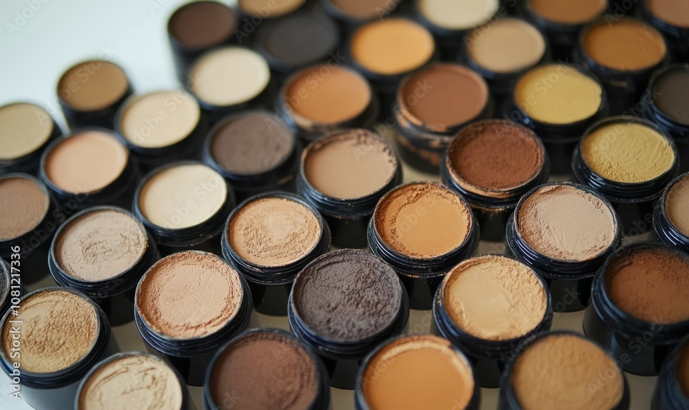 Varied foundation shades separate Varied foundation shades separate