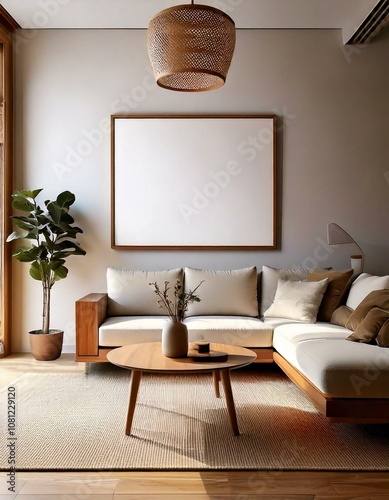 Mock up nowoczesne wnętrze