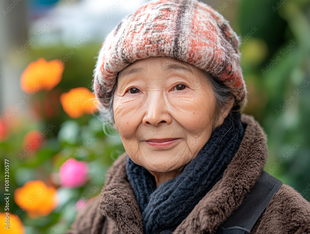 Elderly Portrait Showcasing Wisdom and Grace in Casual Setting Elderly Portrait Showcasing Wisdom and Grace in Casual Setting