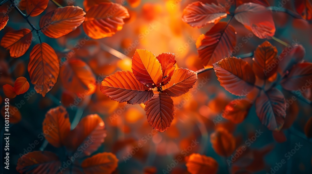 a close up of a flower with orange leaves a close up of a flower with orange leaves
