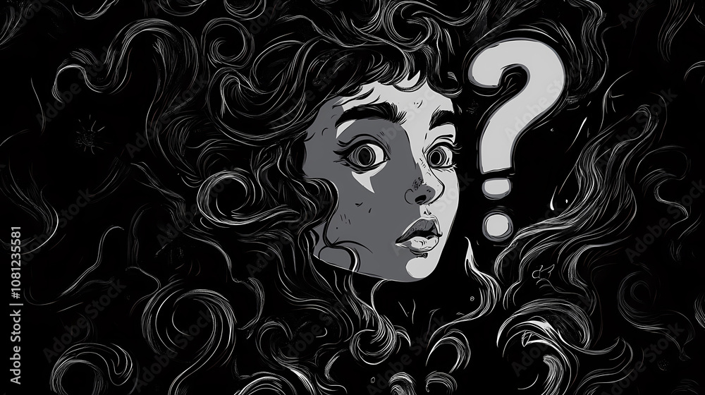 Question mark, the enigma of uncertainty. Enigma. Illustration Question mark, the enigma of uncertainty. Enigma. Illustration