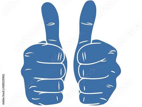 thumbs up sign concept image 