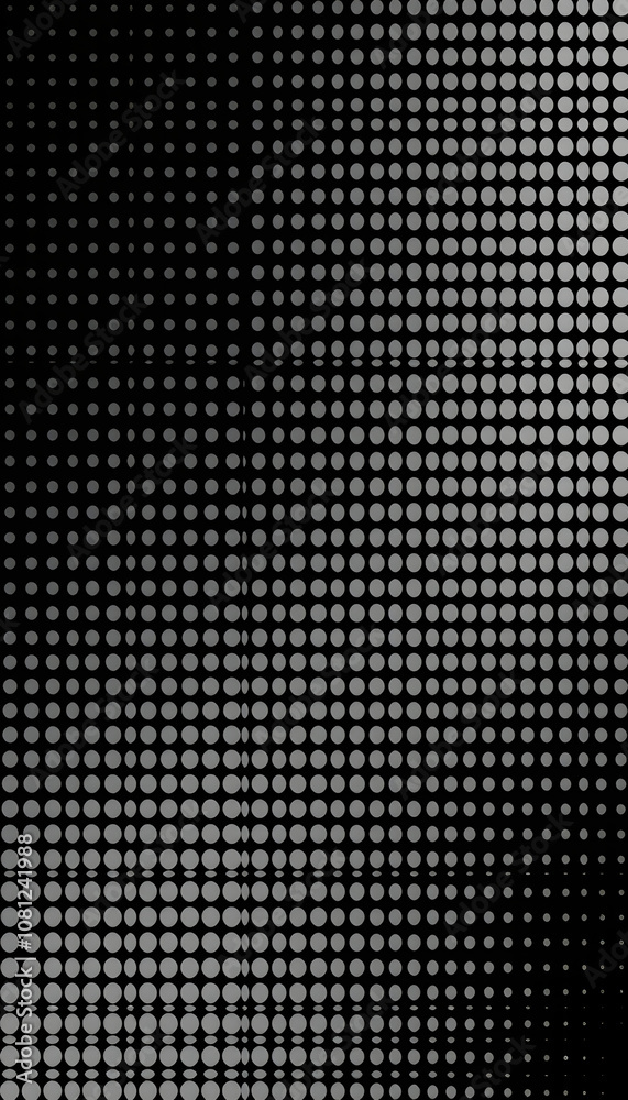 Halftone pattern on a black background Halftone pattern on a black background