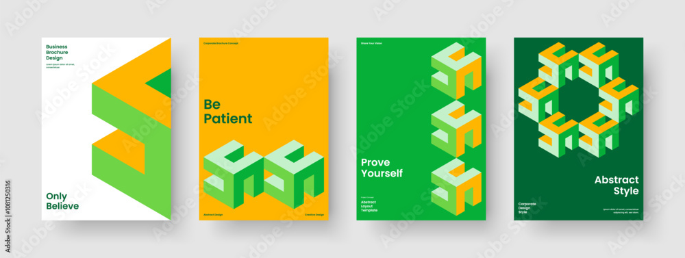 Fototapeta premium Creative Book Cover Template. Isolated Banner Layout. Modern Background Design. Brochure. Poster. Report. Business Presentation. Flyer. Notebook. Journal. Catalog. Advertising. Portfolio