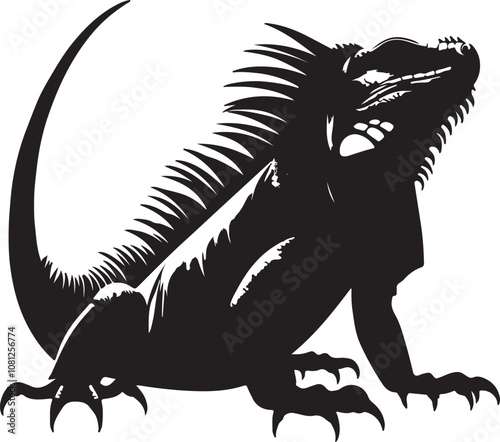 Meerkat Silhouette Vector Art on White Background - Alert Desert Animal Icon Design

