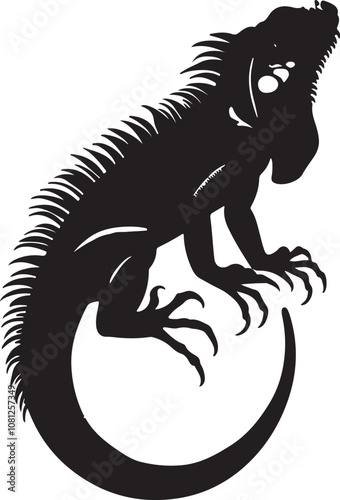 Meerkat Silhouette Vector Art on White Background - Alert Desert Animal Icon Design

