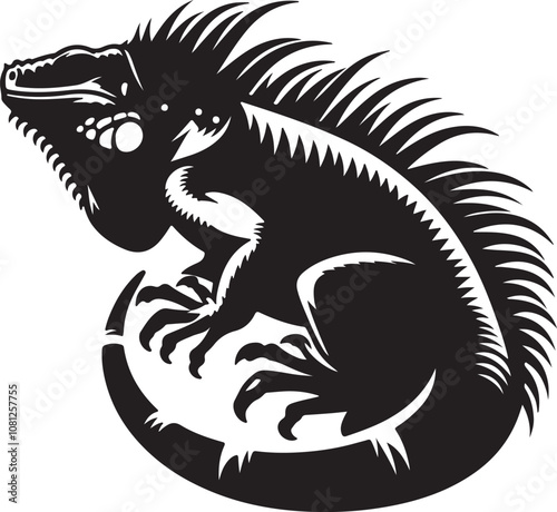Meerkat Silhouette Vector Art on White Background - Alert Desert Animal Icon Design

