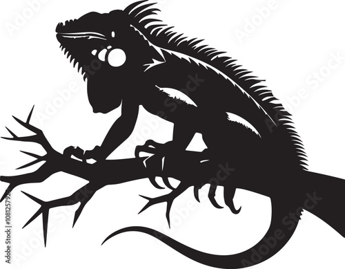 Meerkat Silhouette Vector Art on White Background - Alert Desert Animal Icon Design

