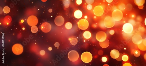 Abstract Bokeh Background with Warm Colors