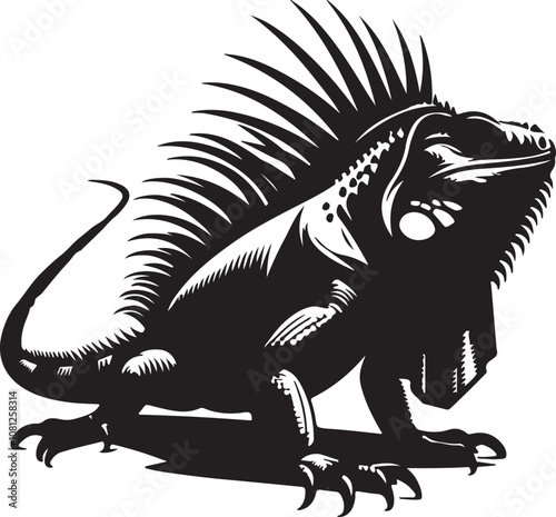 Meerkat Silhouette Vector Art on White Background - Alert Desert Animal Icon Design

