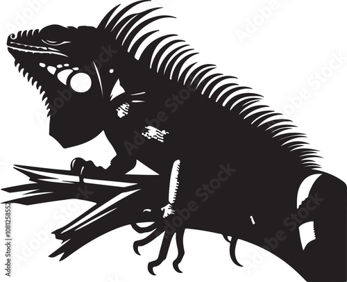Meerkat Silhouette Vector Art on White Background - Alert Desert Animal Icon Design

