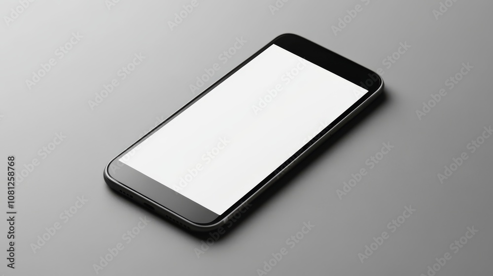 Black Smartphone Mockup: A sleek, modern black smartphone with a blank screen, isolated against a neutral gray background. Perfect for showcasing app designs, website previews, or branding concepts. Black Smartphone Mockup: A sleek, modern black smartphone with a blank screen, isolated against a neutral gray background. Perfect for showcasing app designs, website previews, or branding concepts.