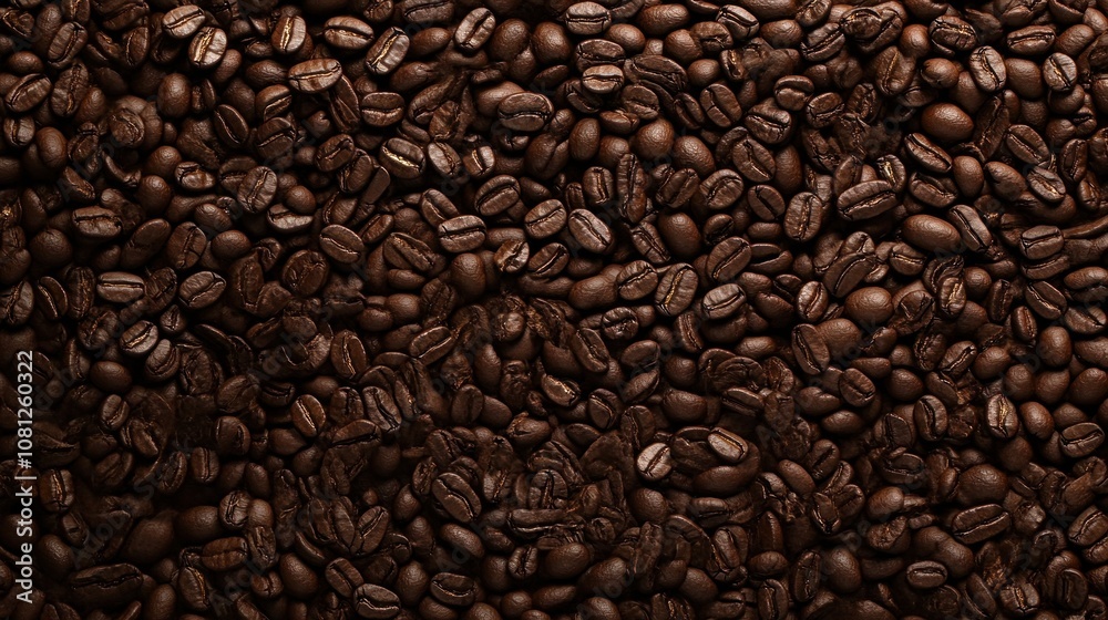 A close-up view of roasted coffee beans, showcasing their rich texture and color. A close-up view of roasted coffee beans, showcasing their rich texture and color.