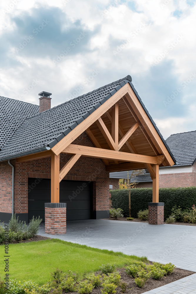 modernes Einfamilienhaus mit Holzveranda und gepflegtem Garten
modernes Einfamilienhaus mit Holzveranda und gepflegtem Garten