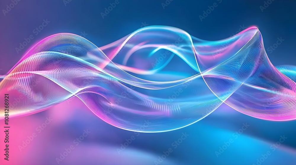 Abstract Neon Wave Background Abstract Neon Wave Background