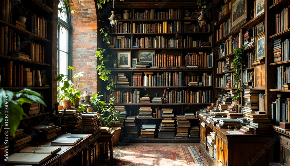 A magical library filled with books, antiques, and memories from around the world. Each shelf offers a portal to different eras, cultures, and knowledge, allowing you to travel through time and space. A magical library filled with books, antiques, and memories from around the world. Each shelf offers a portal to different eras, cultures, and knowledge, allowing you to travel through time and space.