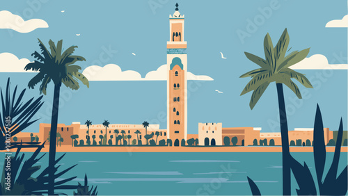 Moorish Elegance- The Iconic Casablanca Skyline.eps